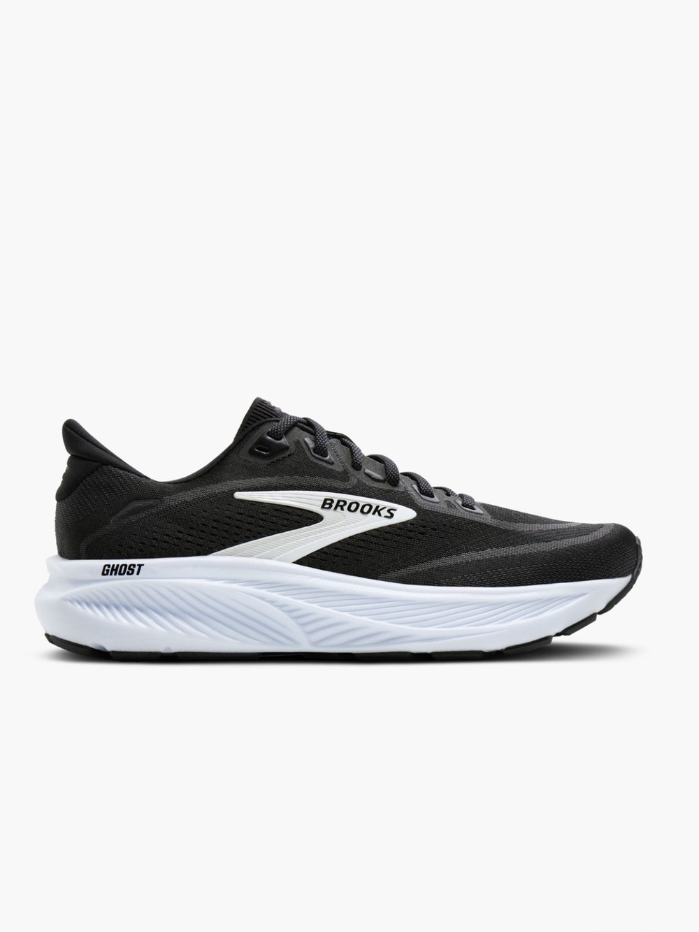 Brooks Women's Ghost Running Shoe - Black & White